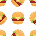 Burger flat pattern