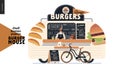 Burger house - small business graphics - food truck