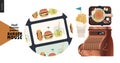 Burger house - small business graphics - gift cards icon