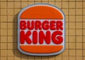 Burger King Restaurant Banner Exterior Signboard. A global chain of hamburger fast food restaurants
