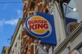 Burger King Sign At Amsterdam The Netherlands Royalty Free Stock Photo