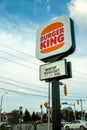 Burger King sign in Brockville, Ontario