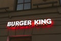 Burger king sign fast food cafe restaurant worldwide franchise shop