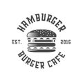 Burger logo sticker emblem