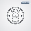 Burger logo vector Royalty Free Stock Photo
