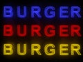 Burger Neon Sign