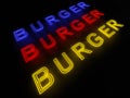 Burger Neon Sign