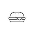 Burger outline icon