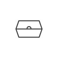 Burger packaging line icon
