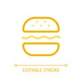 Burger pixel perfect color linear ui icon