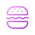 Burger pixel perfect gradient linear ui icon