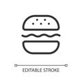 Burger pixel perfect linear ui icon