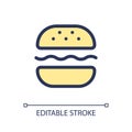 Burger pixel perfect RGB color ui icon