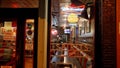 Burger restaurant at Beale Street in Memphis - the home of Blues and Rock Music - MEMPHIS, UNITED STATES - NOVEMBER 07