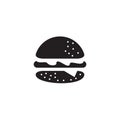 Burger restaurant logo design vector template Royalty Free Stock Photo