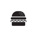 Burger restaurant logo design vector template Royalty Free Stock Photo
