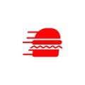 Burger restaurant logo design vector template Royalty Free Stock Photo