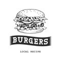 Burger Retro Emblem