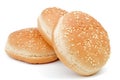 Burger Sesame Seed Buns Royalty Free Stock Photo