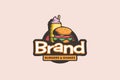 Burger and shakes logo vector graphic for any business