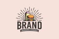 Burger and shakes logo vector graphic for any business