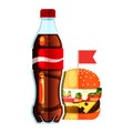 Burger and soda