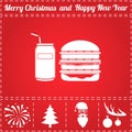 Burger soda Icon Vector Royalty Free Stock Photo