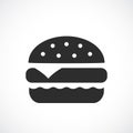 Burger vector icon