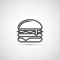 Burger vector icon