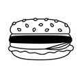 Burger. Vector icon