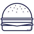 Burger. Vector illustration decorative design