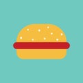 Burger. Vector illustration decorative design