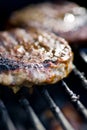 Burgers on the barbeque Royalty Free Stock Photo