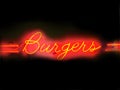 Burgers neon sign Royalty Free Stock Photo