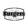 Burgers Vintage sign black logo