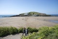 Burgh Island seen from Bigbury on Sea UK