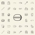 burgher icon. Bakery shop icons universal set for web and mobile