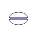 burgher icon. Element of web icon with one color for mobile concept and web apps. Thin line burgher icon can be used for web and