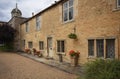 Burghley House Inner Courtyard Cottages Lincolnshire England