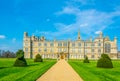 Burghley house near Stamford, England Royalty Free Stock Photo