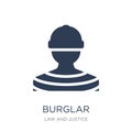 Burglar icon. Trendy flat vector Burglar icon on white background from law and justice collection