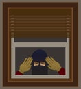 Burglar at Window