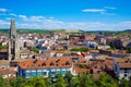 Burgos aerial view skyline with Cathedral in Spain Royalty Free Stock Photo