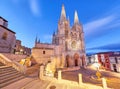 Burgos Cathedral in the evening light Royalty Free Stock Photo