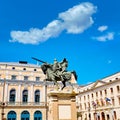 Burgos Cid Campeador statue in Castilla Spain