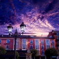 Burgos plaza de la Libertad square Castilla Spain Royalty Free Stock Photo