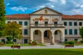 Burgos, Spain, June 3, 2022: Junta de Castilla y Leon building Royalty Free Stock Photo