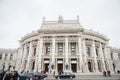 The Burgtheater originally known as K.K. Theater an der Burg, then until 1918 as the K.K. Hofburgtheater, Austrian National