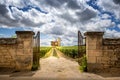 Burgundy, Chateau de La Tour and vineyards, Clos de Vougeot. France Royalty Free Stock Photo