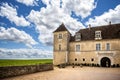 Burgundy, Chateau du Clos de Vougeot and vineyards. France Royalty Free Stock Photo